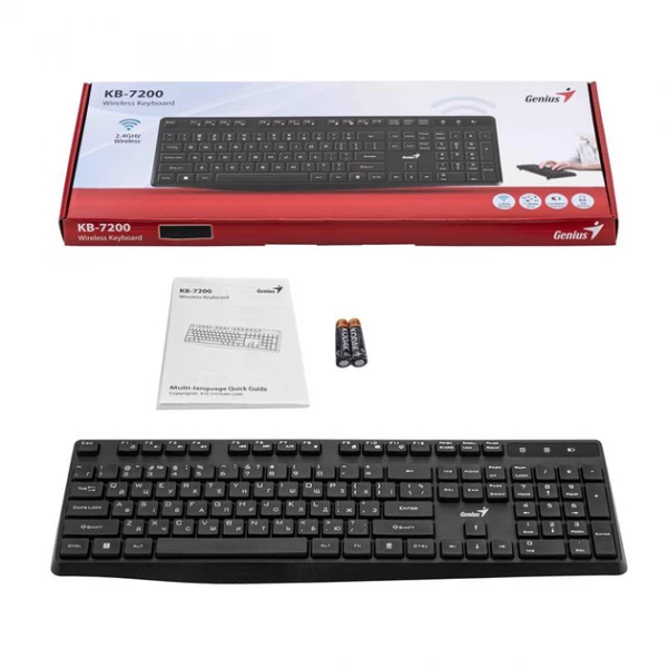 Клавіатура Genius KB-7200 WL Чорний (31320002406) - фото 3 Клавіатура Genius KB-7200 WL Чорний (31320002406) - фото 3