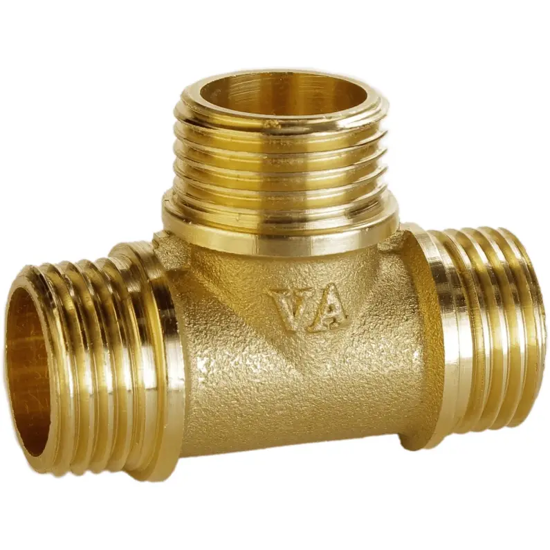 Тройник латунный 3/4″ЗРх3/4″ЗРх3/4″ЗР штампованный (A0246A VA) Тройник латунный 3/4″ЗРх3/4″ЗРх3/4″ЗР штампованный (A0246A VA)