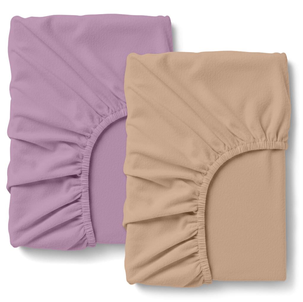 Простынь на резинке Cosas LAVENDER SAND фланель 90х200х20 см 2 шт. (4822052485675)