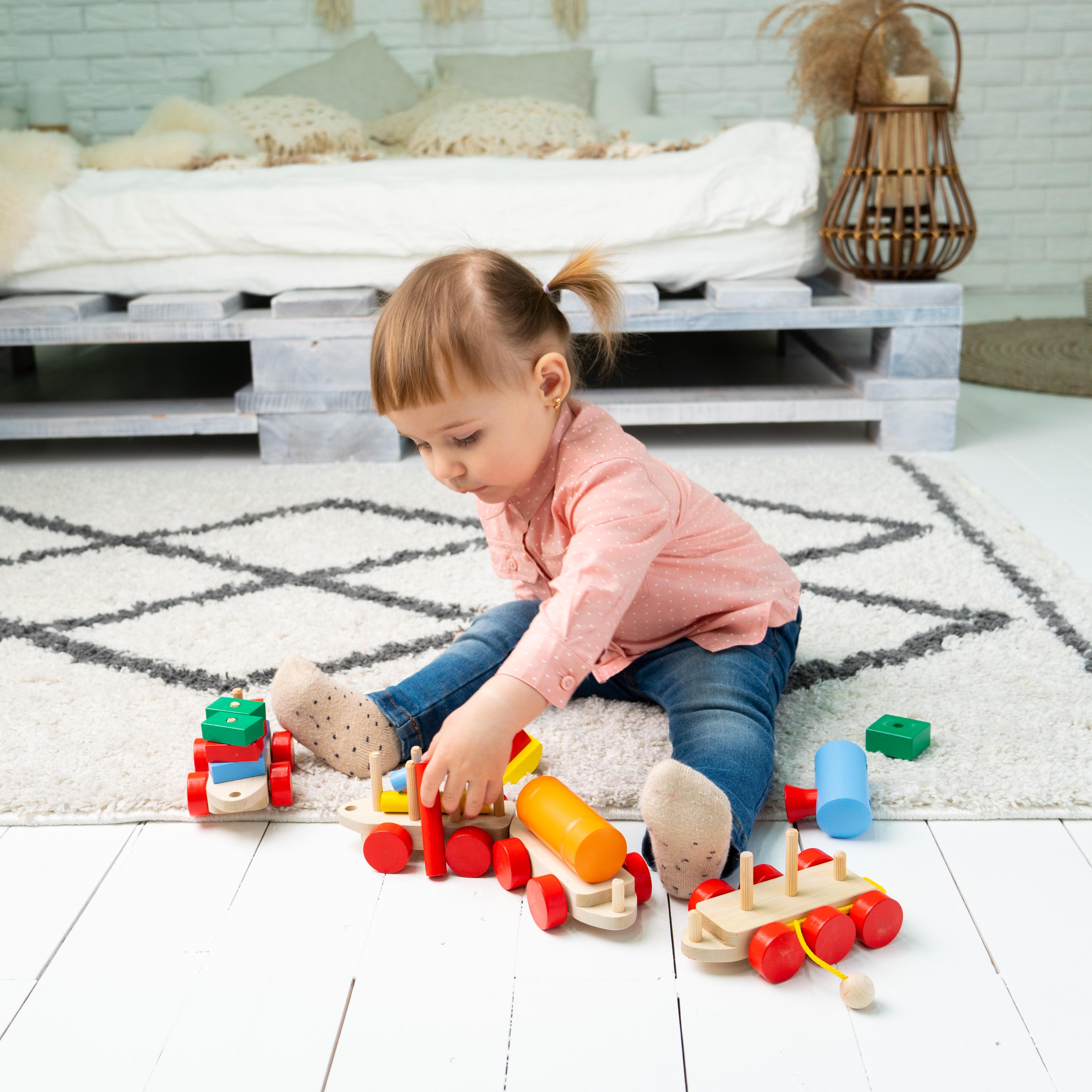 Подарочный набор эко детская игрушка Паровоз и 3 вагона подарочная коробка (656) - фото 3 Подарочный набор эко детская игрушка Паровоз и 3 вагона подарочная коробка (656) - фото 3