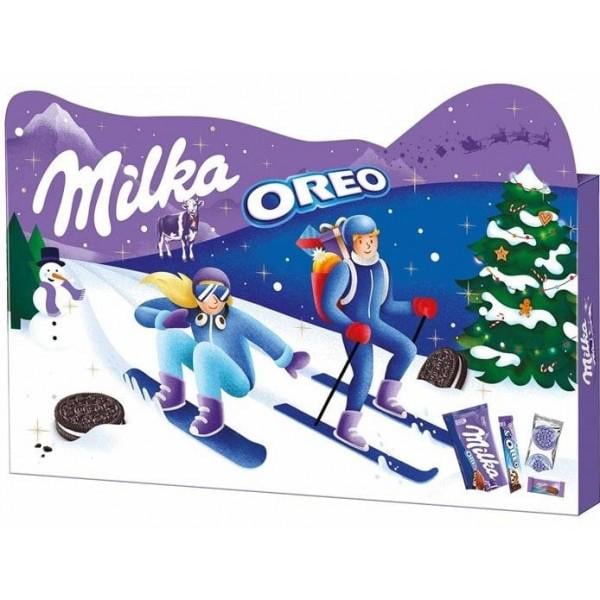 Асорті шоколадне Milka Oreo 182 г