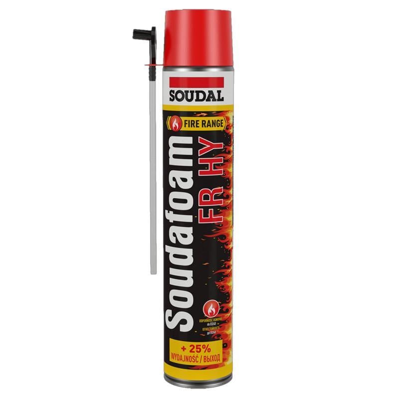 Пена огнестойкая монтажная SOUDAL Soudafoam FR 750 мл 3 шт. Светло-красный (000010000000750RF0)