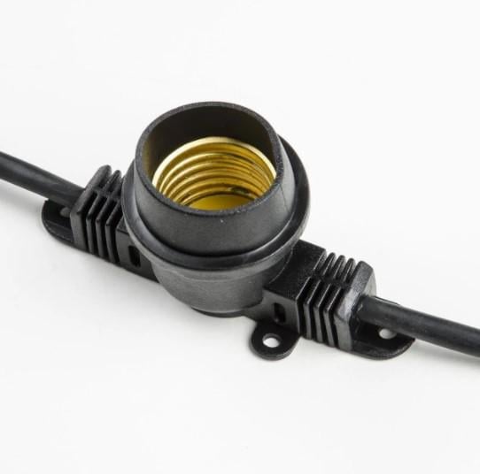 Гірлянда вулична Белт Лайт без ламп під 15 LED лампи чорний провід 10 м (8579610) - фото 3 Гірлянда вулична Белт Лайт без ламп під 15 LED лампи чорний провід 10 м (8579610) - фото 3