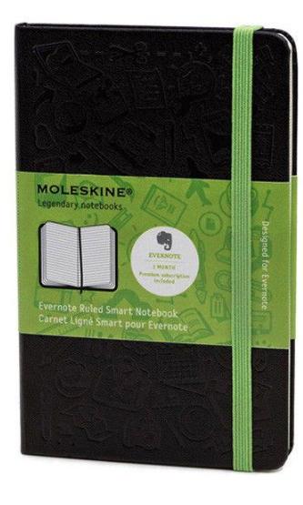 Блокнот Moleskine Evernote маленький Черный (MM710EVER)