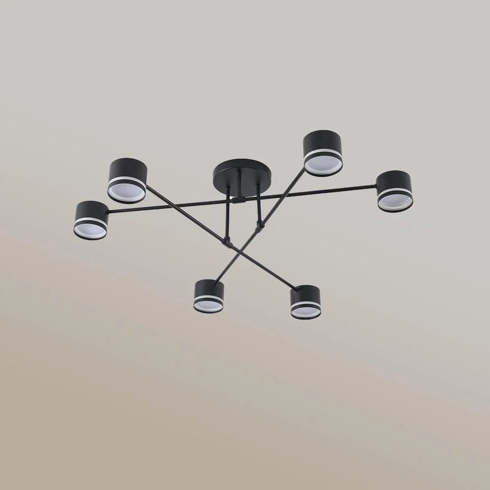 Люстра ESLLSE GUSTAV 6R 850x240 мм на 6 ламп GX53 Черный (10490) - фото 8 Люстра ESLLSE GUSTAV 6R 850x240 мм на 6 ламп GX53 Черный (10490) - фото 8