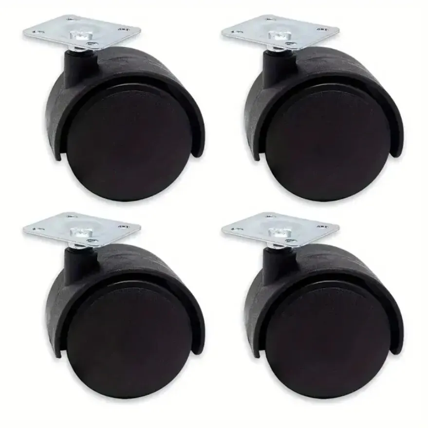 Колесики для мебели поворотные пластиковые 4 шт. Черный (2185023681)