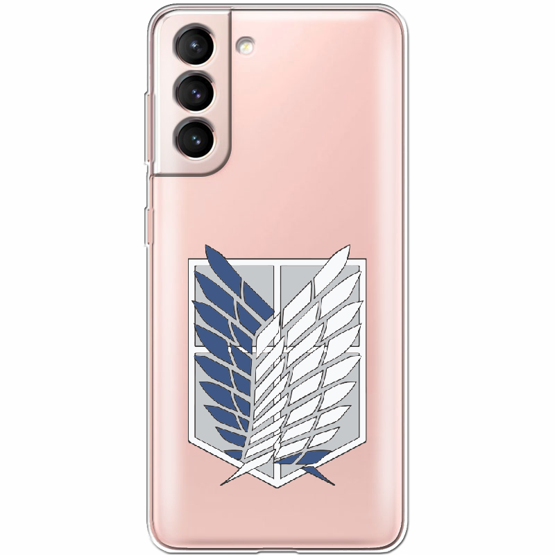 Чехол BoxFace Samsung G991 Galaxy S21 Атака Титанов Крылья Свободы Прозрачный силикон (41709-bk88-41709)