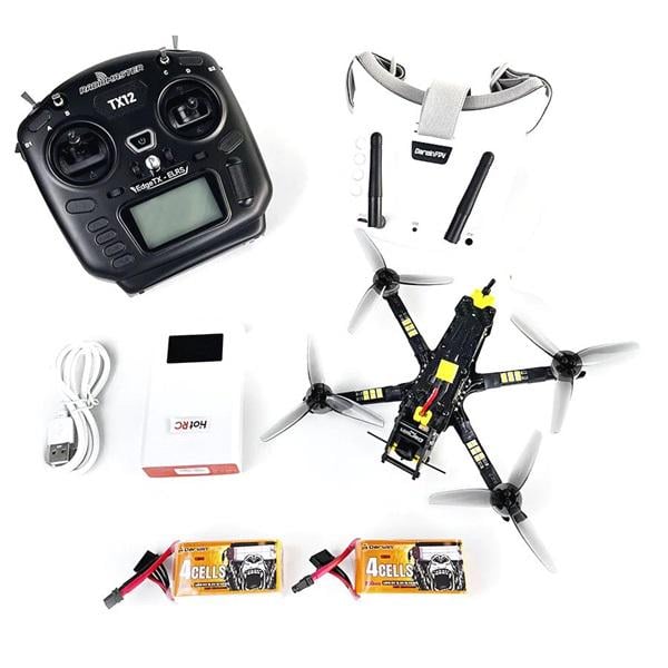 Квадрокоптер DarwinFPV BabyApe II FPV RTF камера/очки/пульт Black (d456)