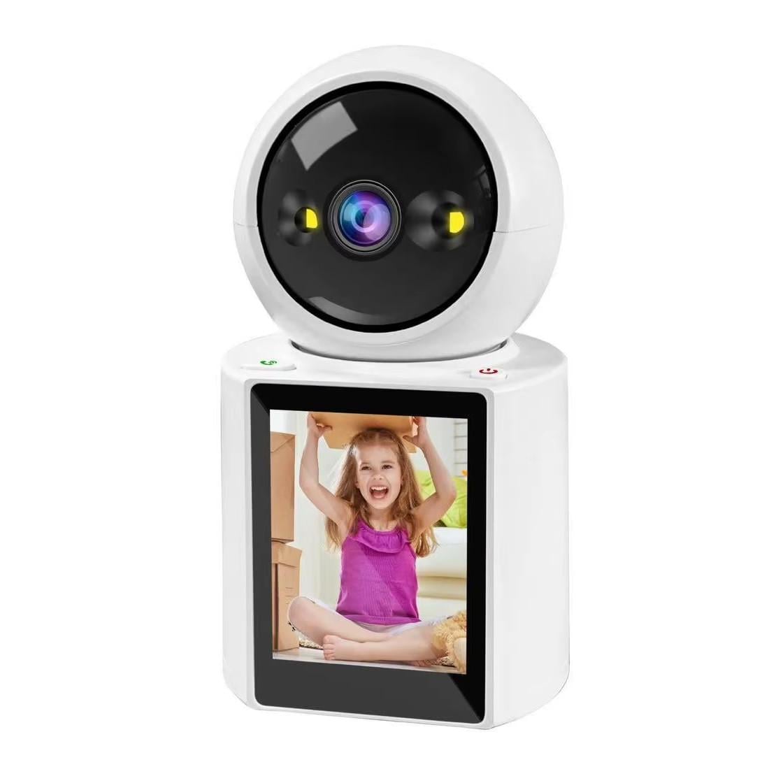 Камера видеонаблюдения RIAS V3 IP iCSee APP Wi-Fi 3MP с экраном 2,8" White (3_06310)