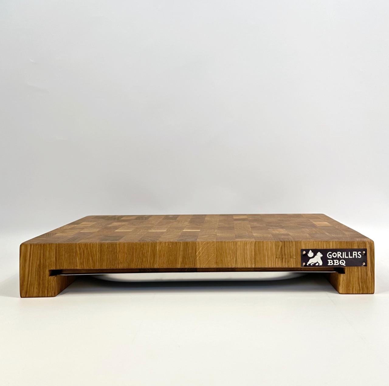 Дошка торцева Gorillas BBQ обробна дуб з піддоном 40х30х6 см (DS7) - фото 3