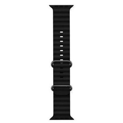 Ремінець силіконовий Ocean Band 42/44/45/49 мм Black (srOBL04 b)