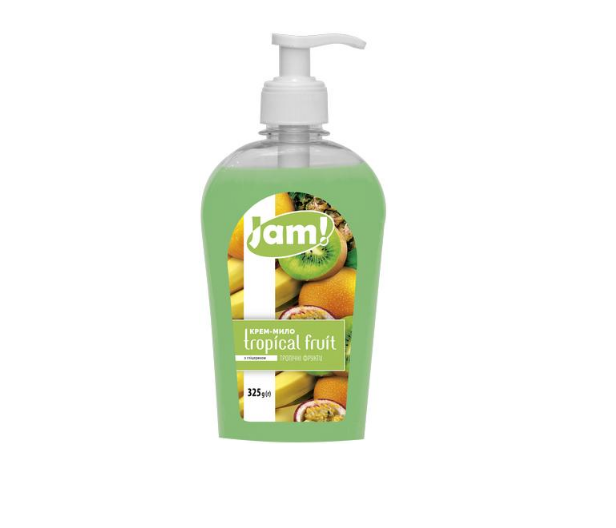 Крем-мило рідке JAM Тропічні фрукти з дозатором з гліцерином 325 г (4820270630945)