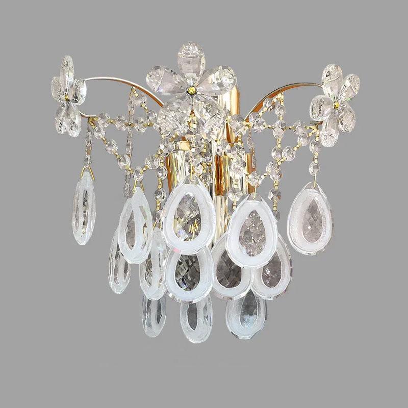 Бра настенное хрустальное Light House NM-14703/2W на две лампы Золото Бра настенное хрустальное Light House NM-14703/2W на две лампы Золото