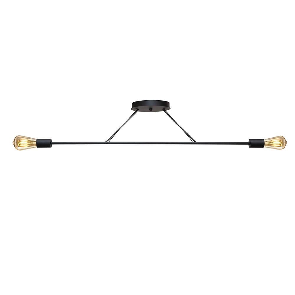 Люстра подвесная MSK ELECTRIC Asket NL 10320-2 BK на две лампы Е27 Черный