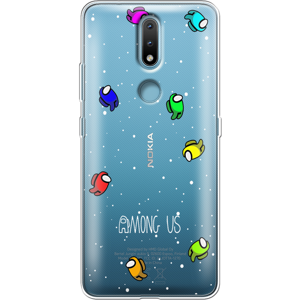 Чехол Boxface Nokia 2.4 Among Us Invisible Прозрачный силикон (41297-bk76-41297)