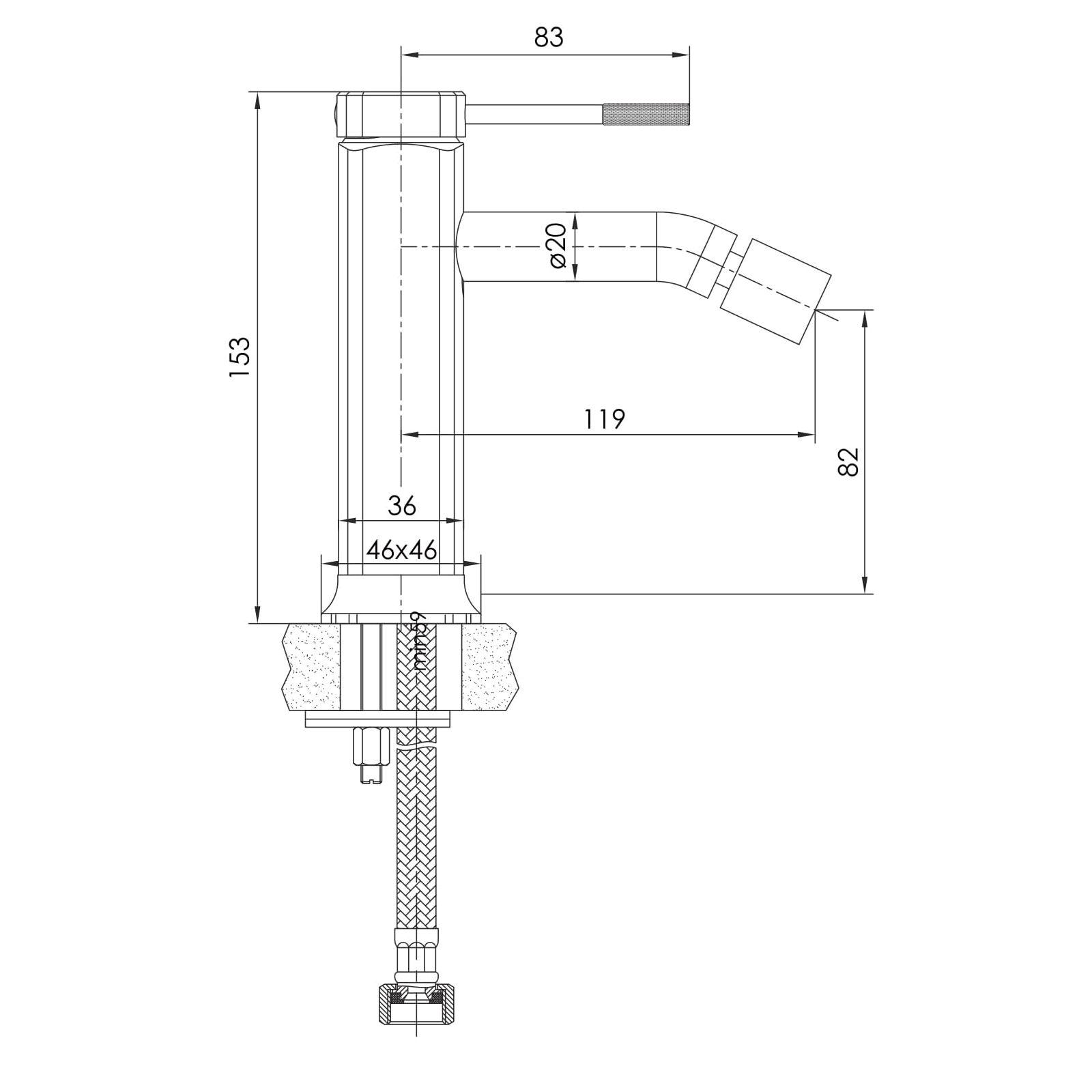 Змішувач для біде Imprese BRENTA ZMK091908070 Хром (100346) - фото 2