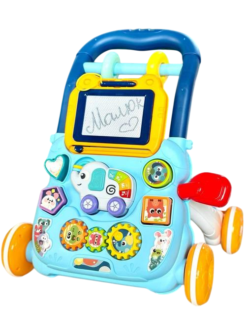 Ходунки на колесах с магнитной дощечкой Голубой (HB 0041 AB)