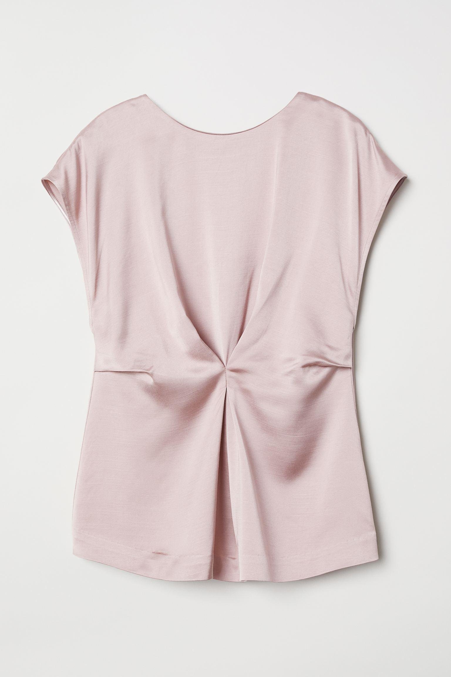 Блуза H&M р. 36 Пудровый (112699270)