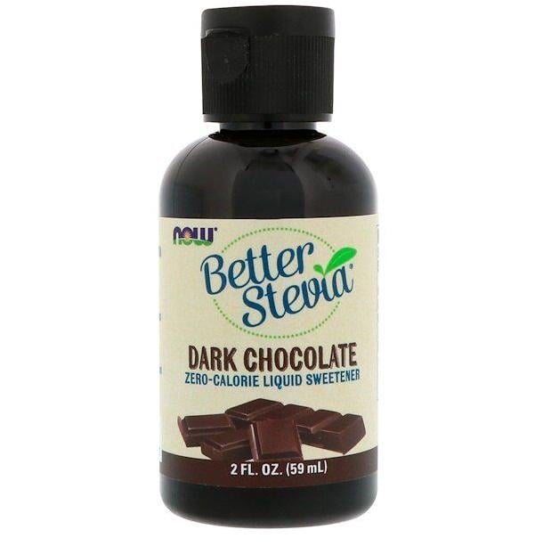 Замінник цукру NOW Foods Better Stevia Zero-Calorie Liquid Sweetener 2 ун. 59 мл Dark Chocolate