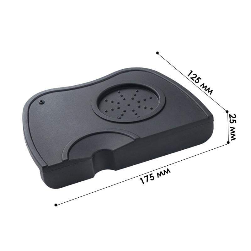 Коврик для темперирования кофе Choxila 11701 силиконовый нескользящий Black (24366954) - фото 4