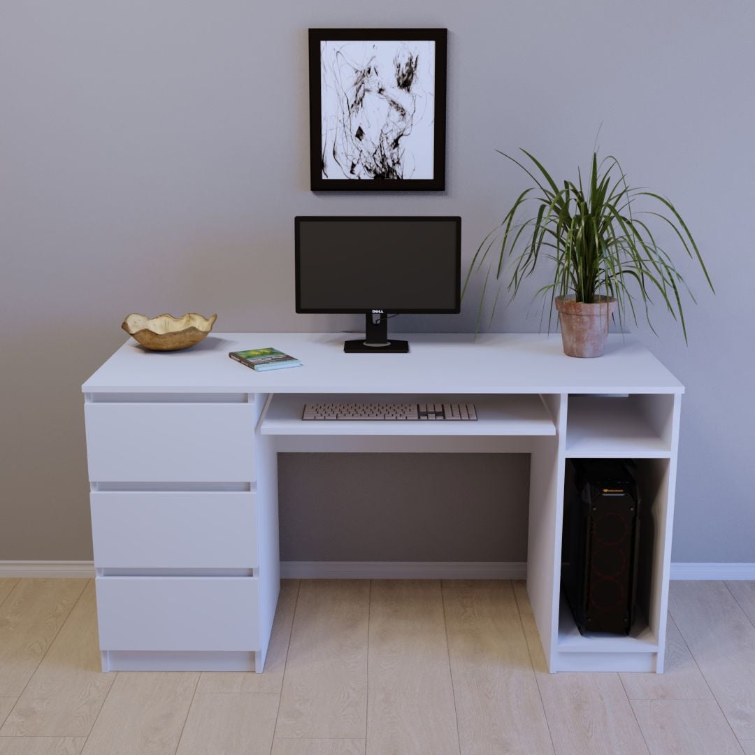 Комп'ютерний стіл Тиса Меблі СП-109 1600 мм Білий (66731c7c9e90d566884ee332) Комп'ютерний стіл Тиса Меблі СП-109 1600 мм Білий (66731c7c9e90d566884ee332)