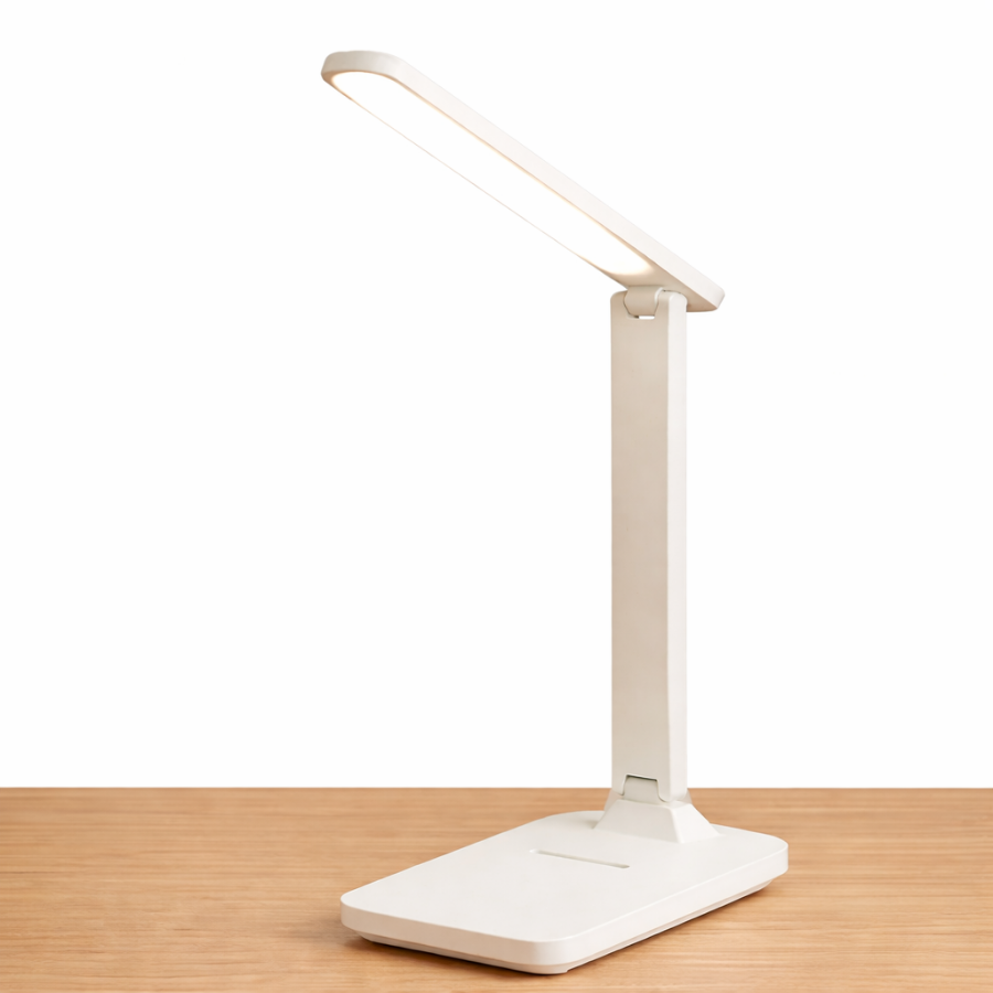 Настольная лампа от сети и аккумулятора