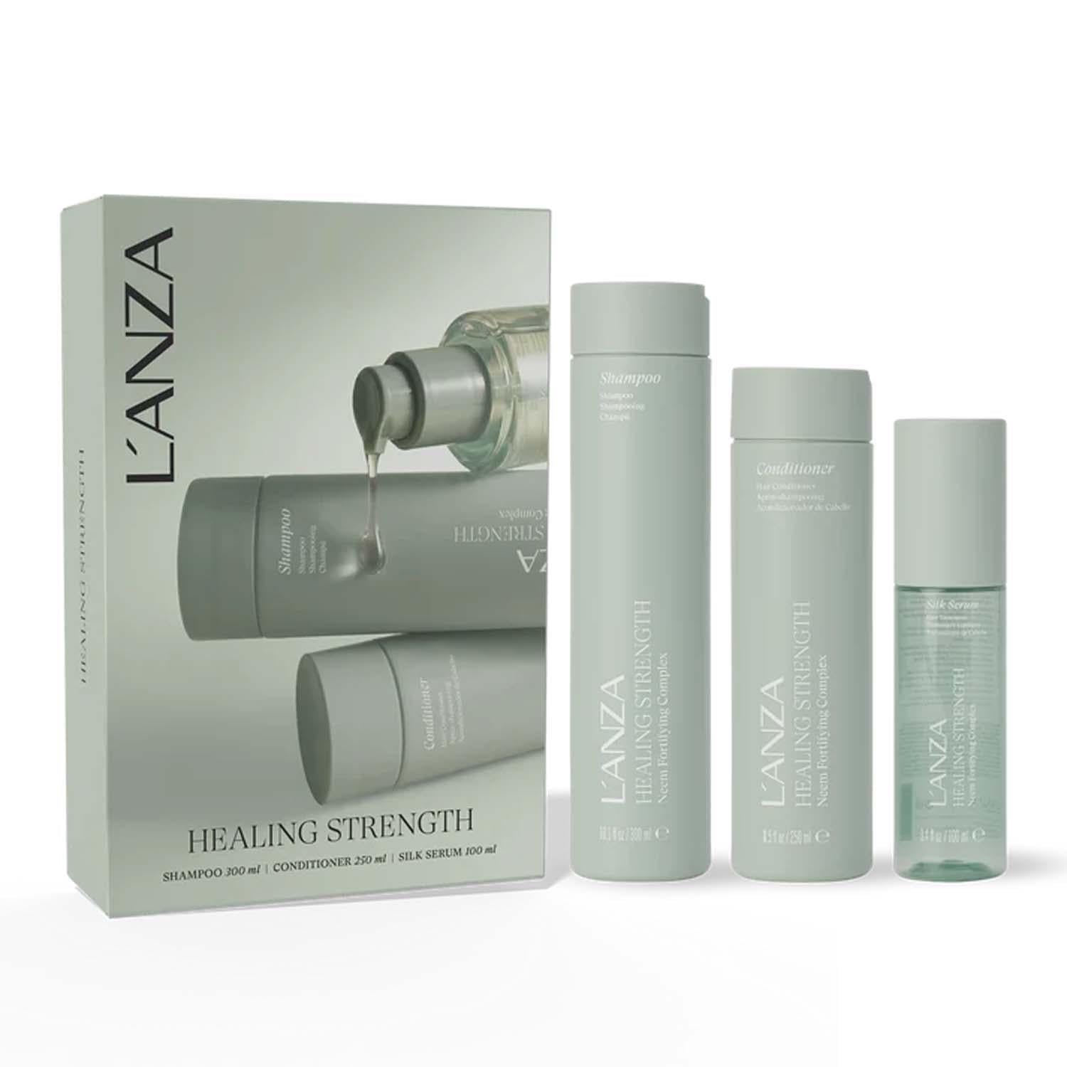 Набор для укрепления волос L’ANZA Healing Strength Holiday Trio
