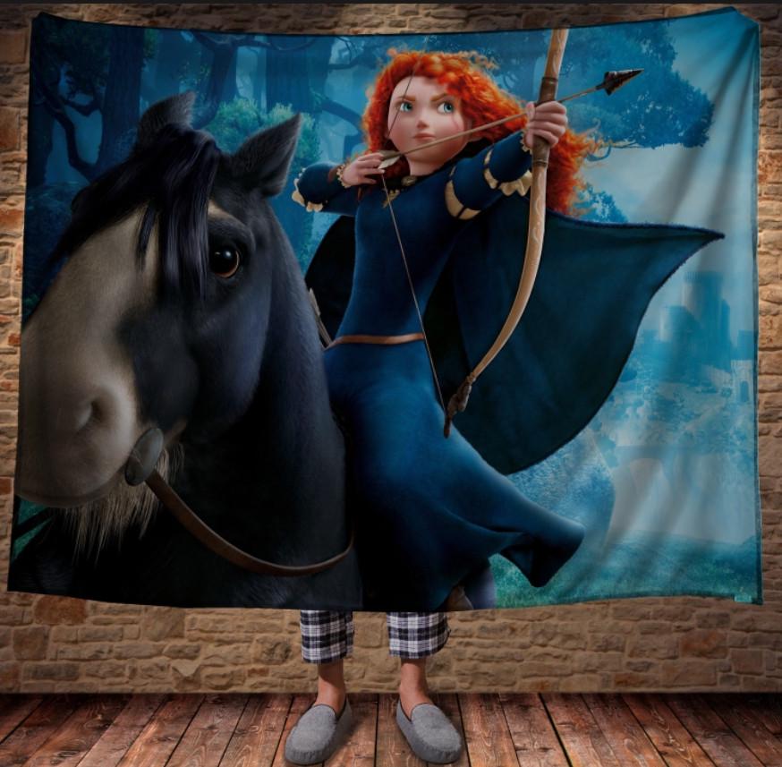 Плед с 3D принтом Храбрая Сердцем 150x200 см (epi_0135)