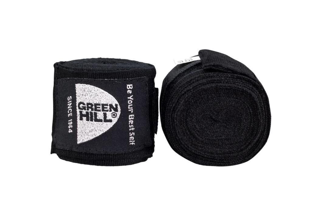 Бинти боксерські Green Hill BC-6232 еластичні 3,5 м Чорний (8585053829845)