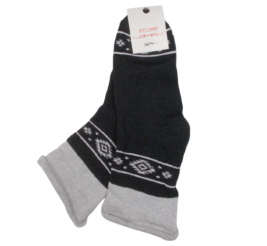 Носки без резинки Lomani р. 36-40 Темно-серый (1498436069)
