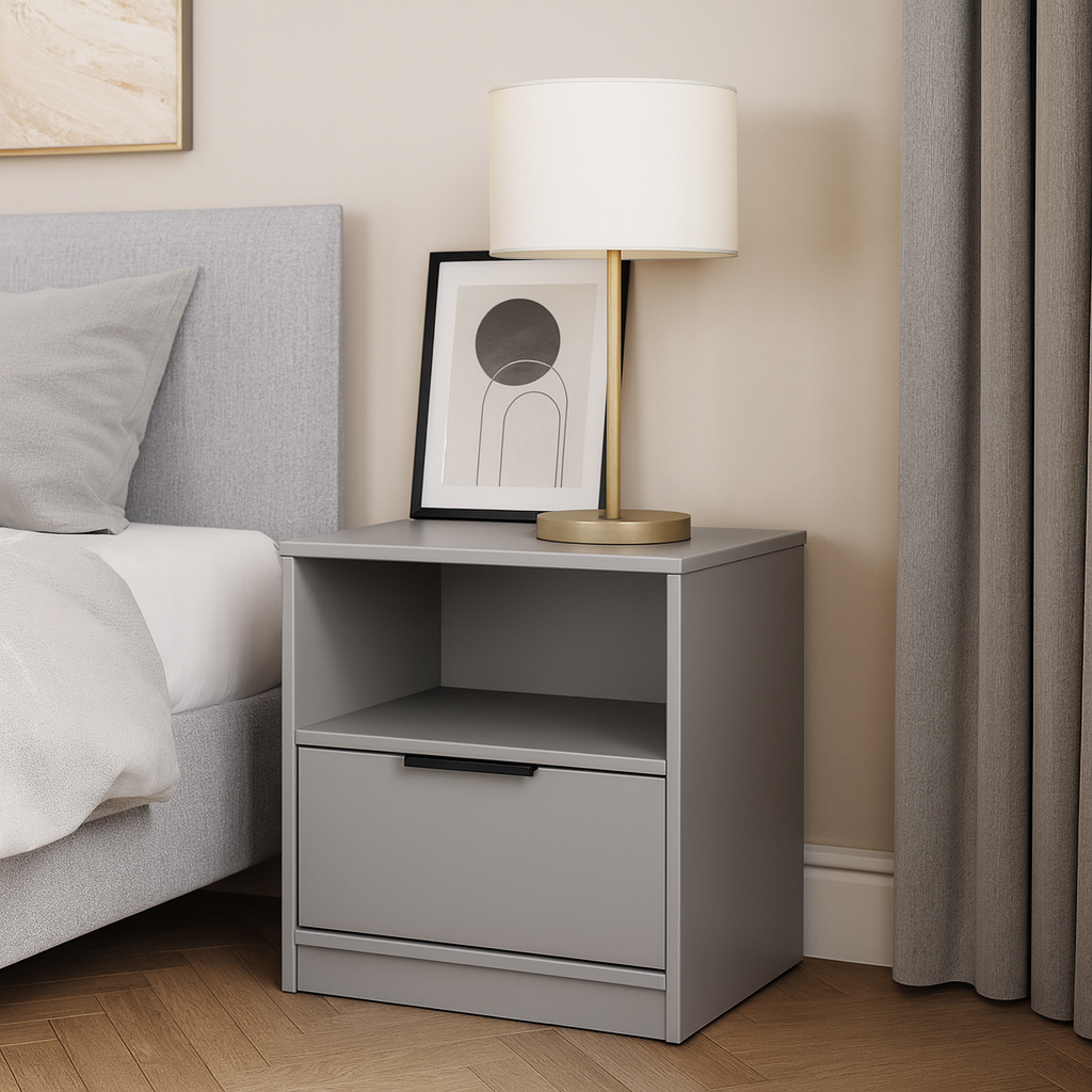 Тумба приліжкова ТП4 SENAM 490х450х350 мм ДСП Сіра Мишка