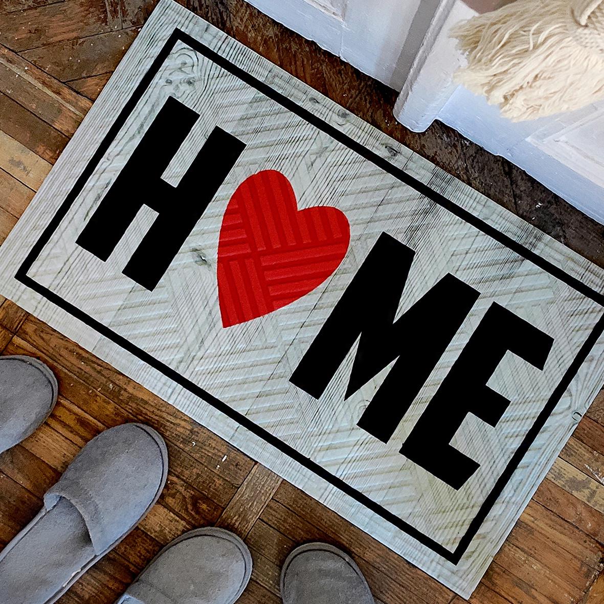 Коврик придверный Presentville с принтом Home (KOV 20S003)