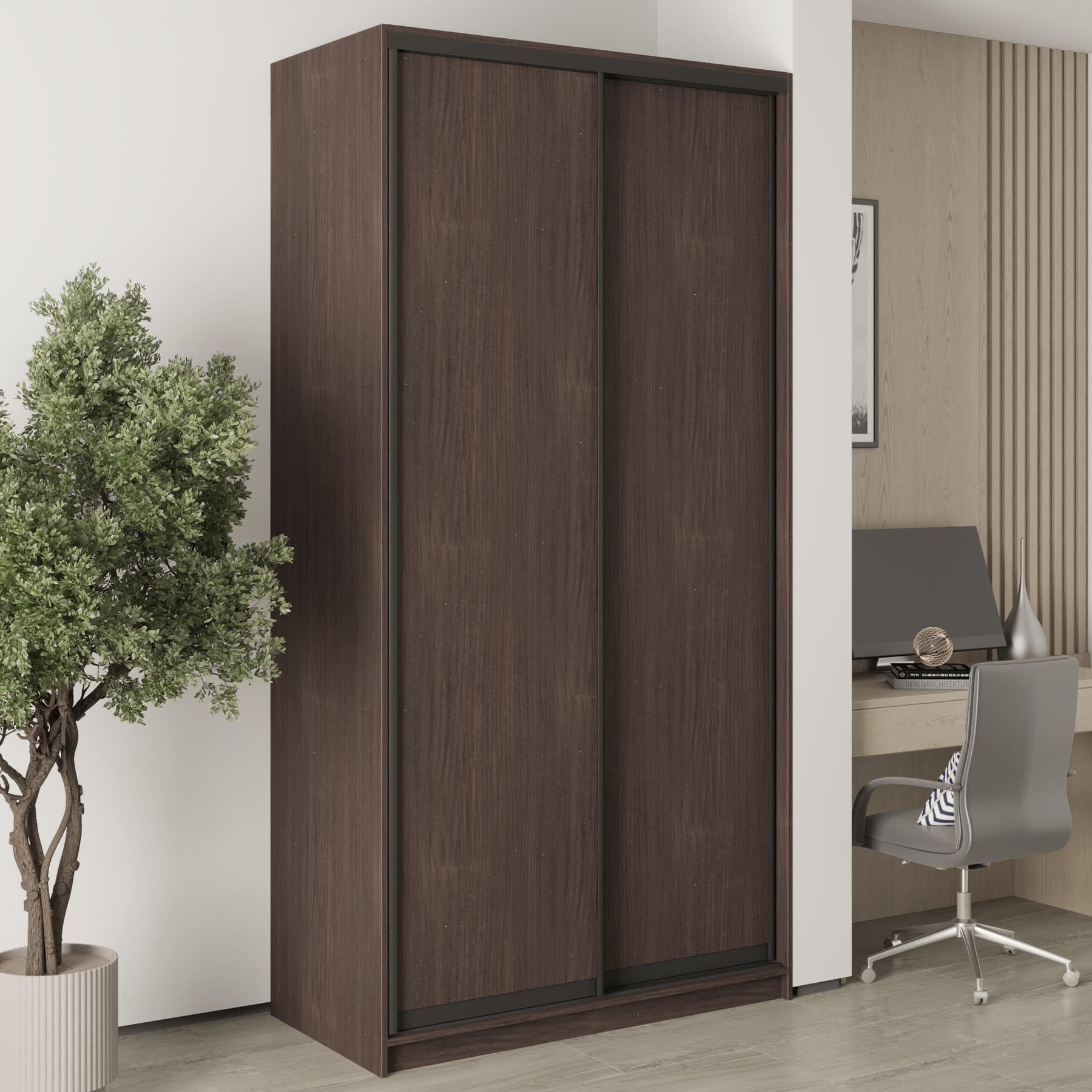 Шкаф-купе двухдверный MebelStar Стандарт BG 2 ДСП 120x45x240 см Дуб ристрето (MBS-9996)