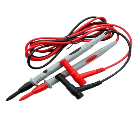 Щупи тестові для мультиметра CAT II тонкі кутові 1000 В 20А (313124) Щупи тестові для мультиметра CAT II тонкі кутові 1000 В 20А (313124)
