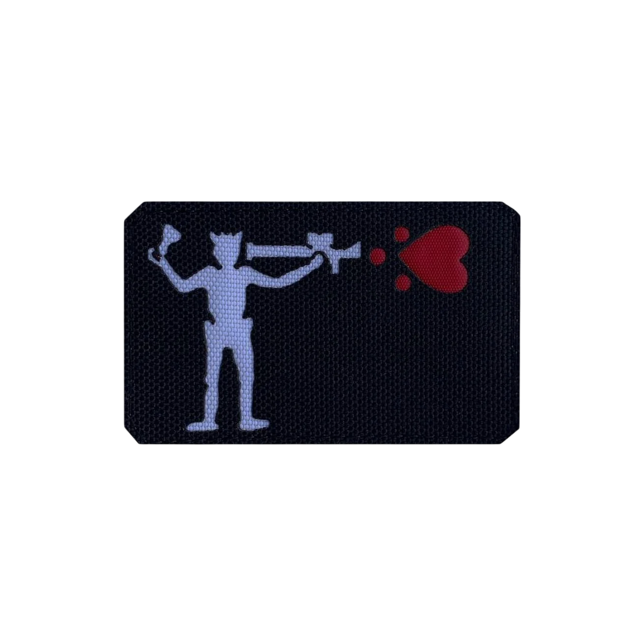 Шеврон на липучке Laser Cut ROP340 Черная Борода Гранатометчик 50х80 мм Черный/Белый (1178)