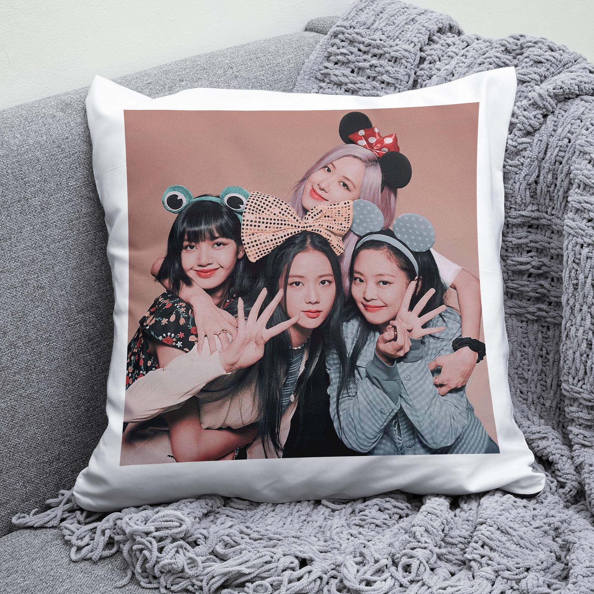 Плюшевая подушка квадрат с принтом K-Pop Blackpink "2