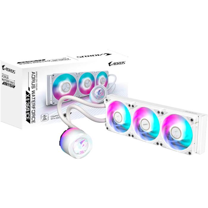 Система водяного охолодження Gigabyte AORUS WATERFORCE X II 360 ICE з підсвічуванням RGB Білий - фото 5