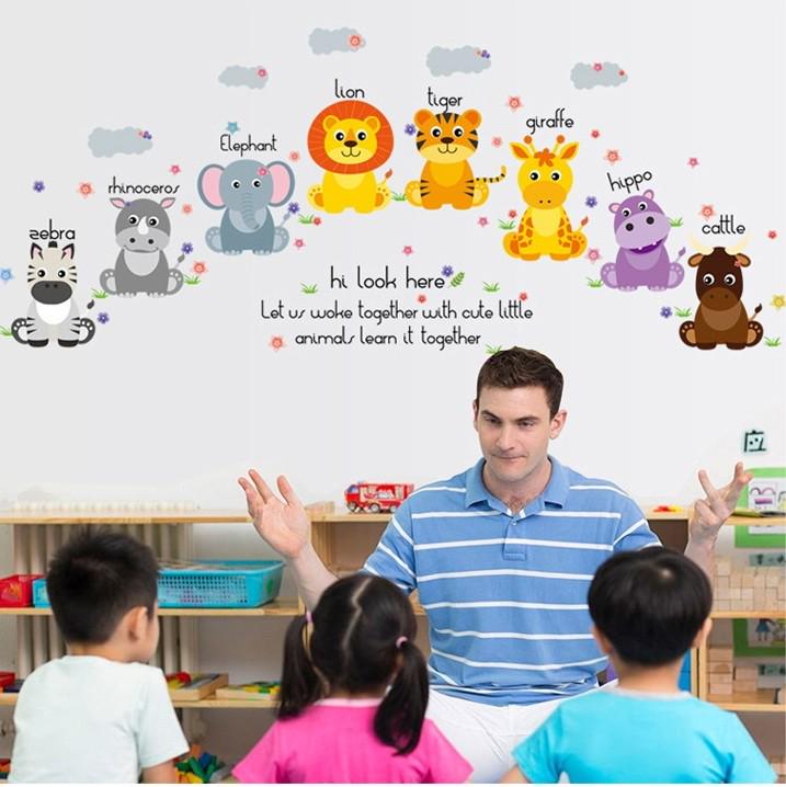 Наклейка детская на стену Green Life Милые зверюшки 50х125 см (SK7053) - фото 5 Наклейка детская на стену Green Life Милые зверюшки 50х125 см (SK7053) - фото 5