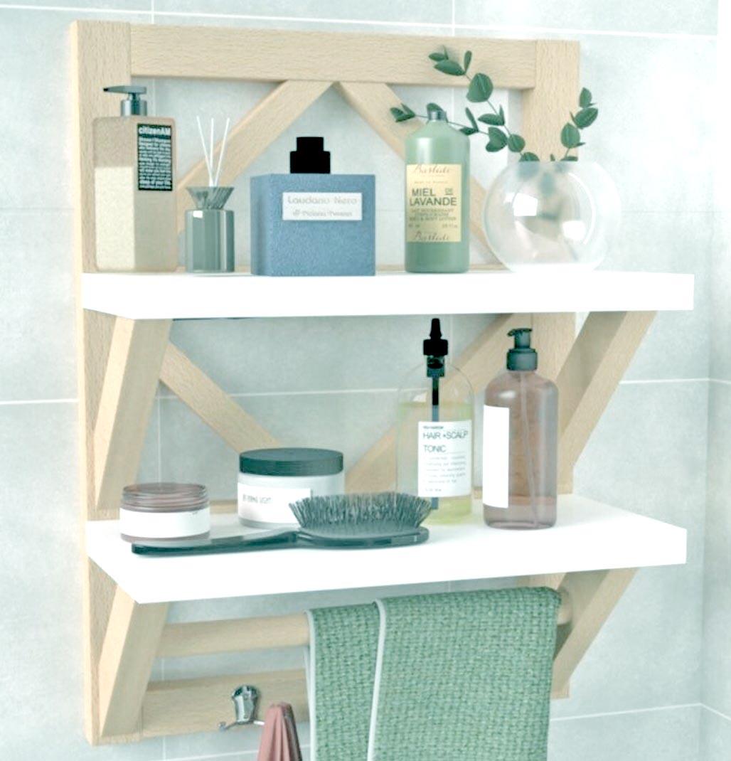 Полка для ванной из дерева Арефт Бланже/Зефир (ВНП/01470120) Полка для ванной из дерева Арефт Бланже/Зефир (ВНП/01470120)