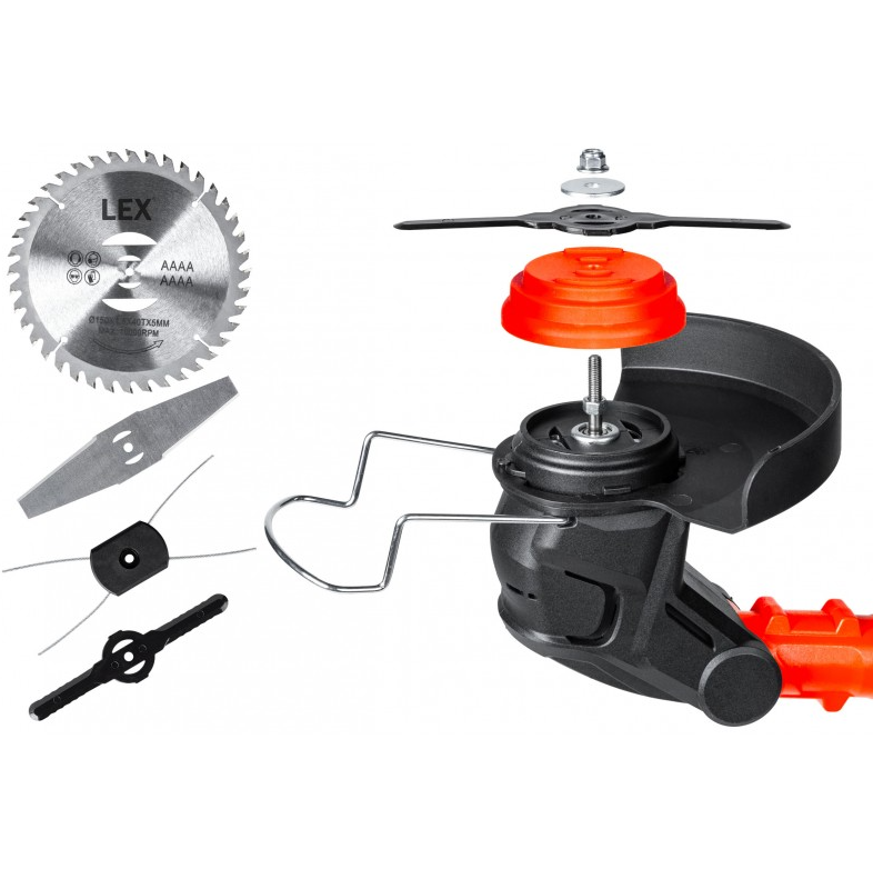 Тример газонний LEX LXCGT2B-21V акумуляторний 150 мм з аксесуарами - фото 7 Тример газонний LEX LXCGT2B-21V акумуляторний 150 мм з аксесуарами - фото 7