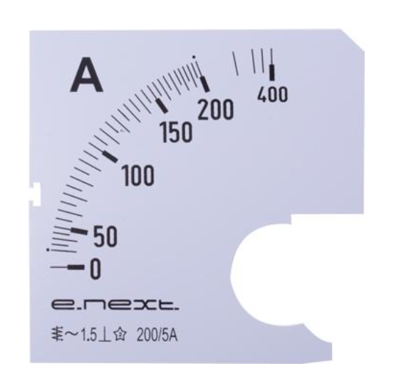 Шкала для амперметра E.NEXT e.meter72.a200.scale 200А АС 72х72 мм (s066004)