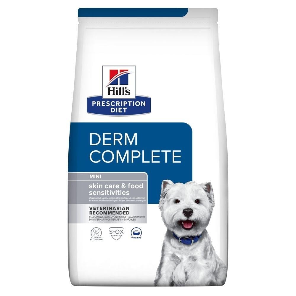 Сухий корм для собак дрібних порід Hill's PD Derm Complete Mini при харчовій алергії та атопічному дерматиті 1 кг (052742047478)