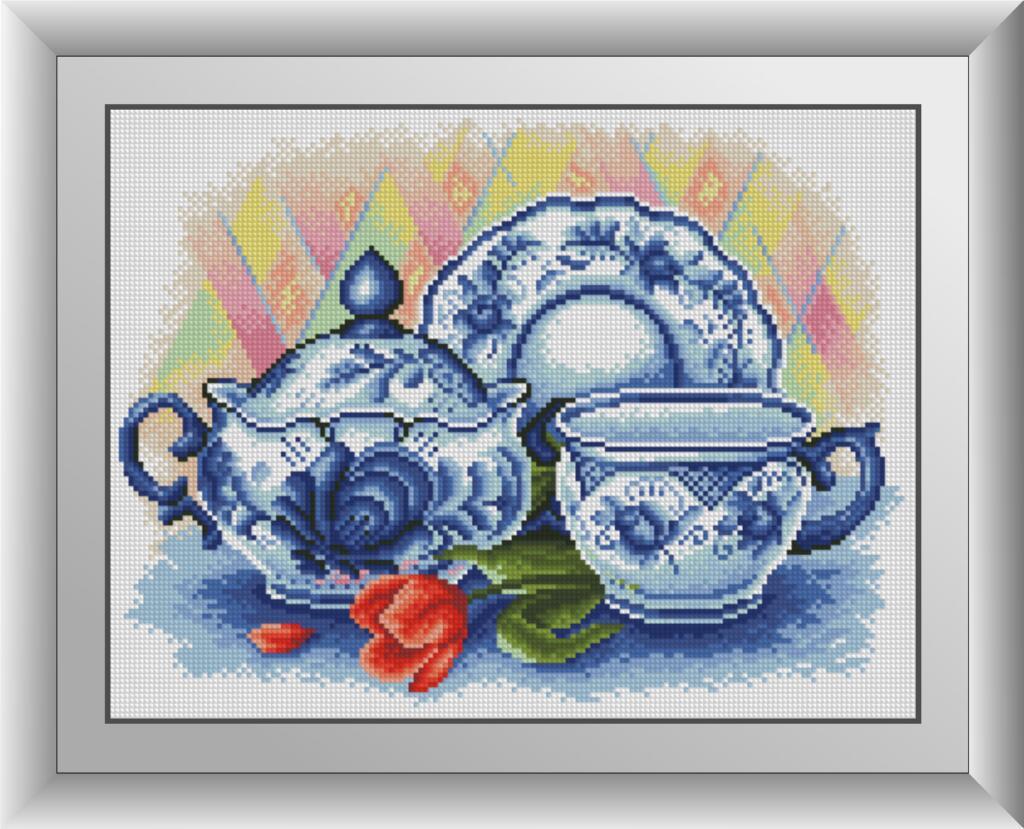 Алмазная мозаика Dream Art Кухонный натюрморт (гжель) 31x41 см (DA.30511)