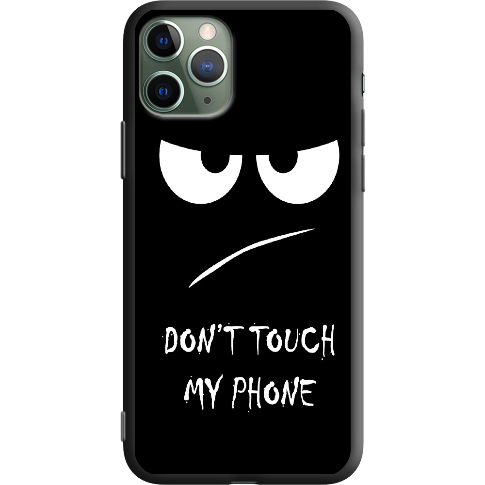 Чехол Boxface iPhone 11 Pro Don't Touch my Phone Черный силикон (38189-up535-38277)