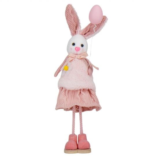Фигурка декоративная Elisey Крольчиха 30 см Розовый (9109-024)