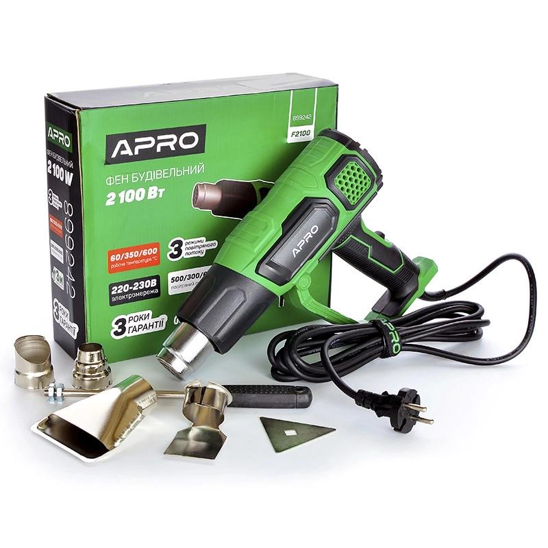 Фен будівельний Apro F2100 (899242) - фото 3 Фен будівельний Apro F2100 (899242) - фото 3