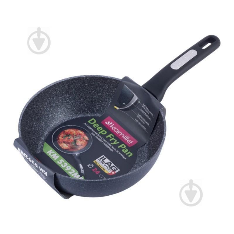 Сотейник 24 см с гранитным покрытием из кованого алюминия Kamille 5392MR