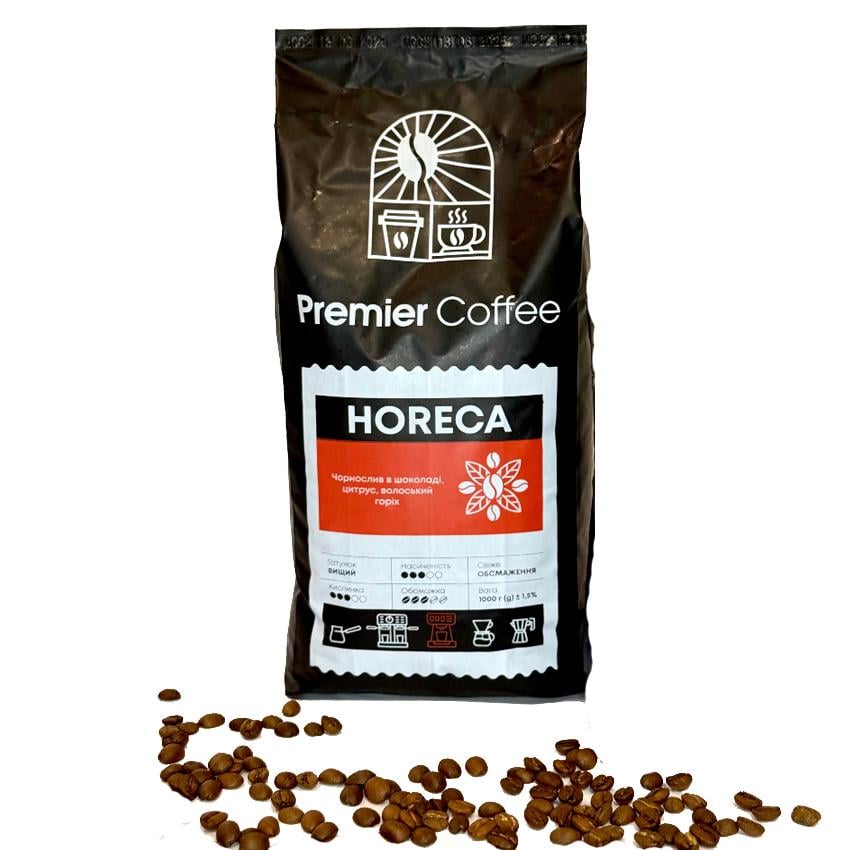 Кофе Premier Coffee HORECA BLEND арабика и робуста Бразилия Колумбия Уганда Гондурас 1 кг (10001-1000)