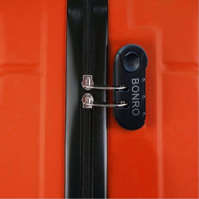 Набор чемоданов пластиковых Bonro 2019 средняя и большая 2 шт. Оранжевый (2670149110) - фото 9 Набор чемоданов пластиковых Bonro 2019 средняя и большая 2 шт. Оранжевый (2670149110) - фото 9