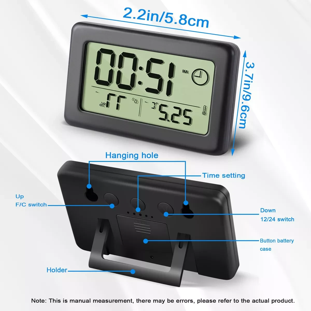 Термометр цифровой Черный (2612939953) - фото 10 Термометр цифровой Черный (2612939953) - фото 10